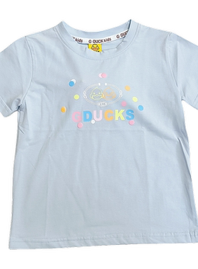 小黄鸭夏季男童女童小童短袖T恤