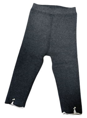 小黑托昵秋冬款女小童加绒打底裤