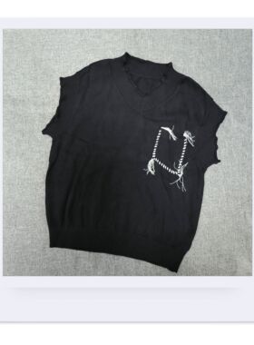 安米莉秋季女童中大童针织背心