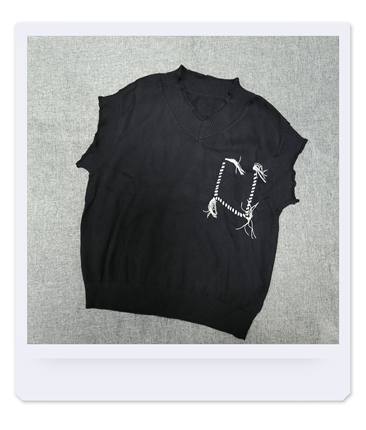 安米莉秋季女童中大童针织背心