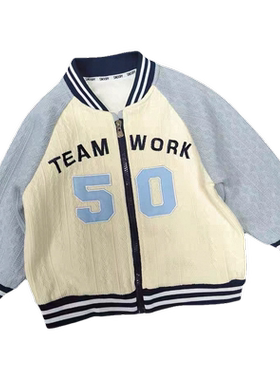 史努比秋季男童小童棒球服外套夹克