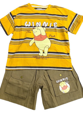 迪夏季男童中大童套装短袖中裤2件套