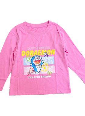 多拉a梦秋季女童薄款长袖T恤
