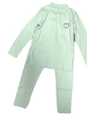 多拉a梦秋冬男童女童德绒保暖内衣套装