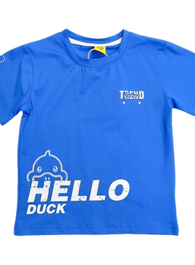 小黄鸭夏季男童小童短袖T恤