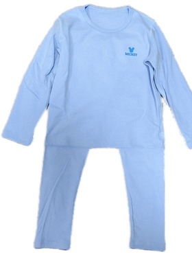 迪秋冬男童女童薄绒家居服套装