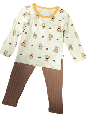 春秋款男童女童秋衣秋裤家居服套装