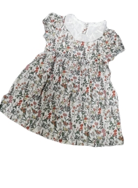 蘑菇灯夏季女童纯棉短袖连衣裙