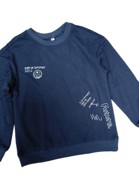 多拉a梦秋季男童圆领卫衣