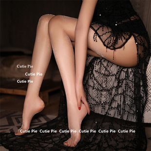 cutie：珠光丝袜超薄满天星油亮闪闪袜女黑丝防勾丝亮晶晶网红女