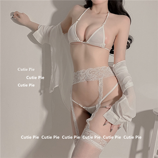 cutie：满分腿精性感显瘦显长蕾丝吊带袜超薄火辣黑丝诱惑丝袜ins