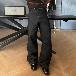 DSRG美式复古水洗13OZ直筒牛仔裤男女情侣宽松高牢度手缝原牛裤子