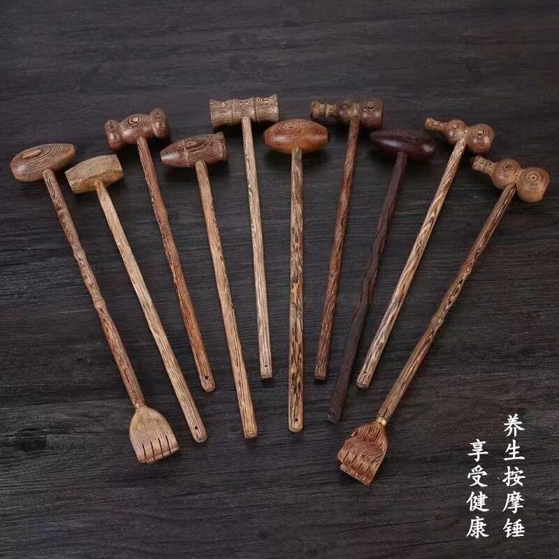 鸡翅木按锤健身锤敲打锤木质按锤不求人经络锤
