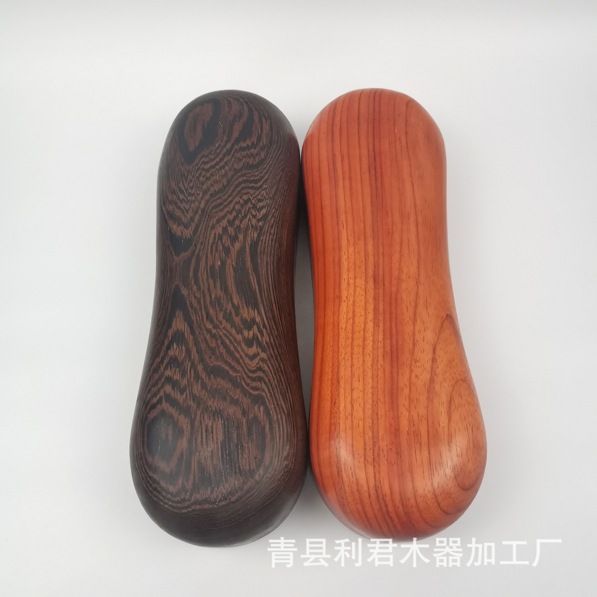 鸡翅木花梨木颈椎枕整木制作厂家木质实木枕头