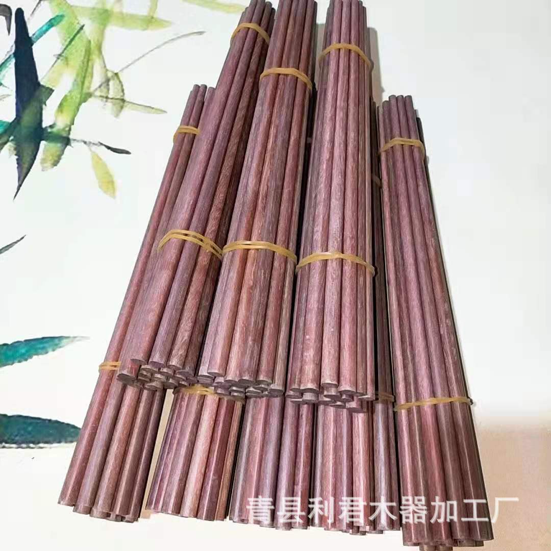 红檀木筷子椰子木家用筷子实木筷无漆无蜡不易变形实木家用