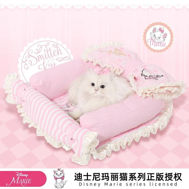 迪士尼玛丽猫猫窝四季通用凉感猫狗垫子沙发宠物睡觉夏天猫咪两用