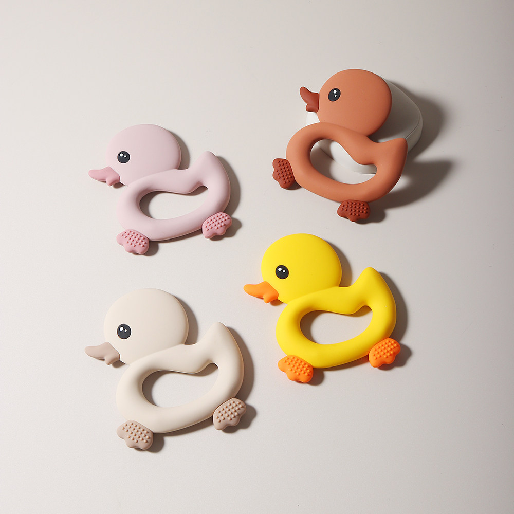 婴儿硅胶小鸭子牙胶一岁宝宝安抚玩具防吃手磨牙棒可水煮咬咬乐,婴童洗护,牙胶,淘宝优惠券,粉丝福利购,淘宝优惠卷