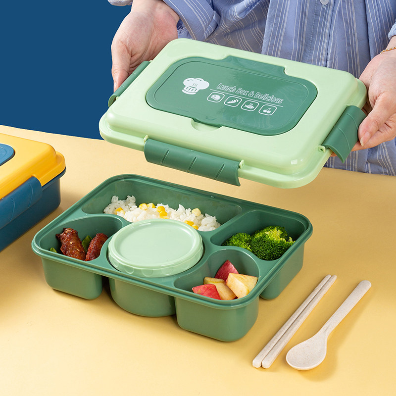 微波炉加热饭盒 带餐具汤碗 学饭盒/保温桶/保温提
