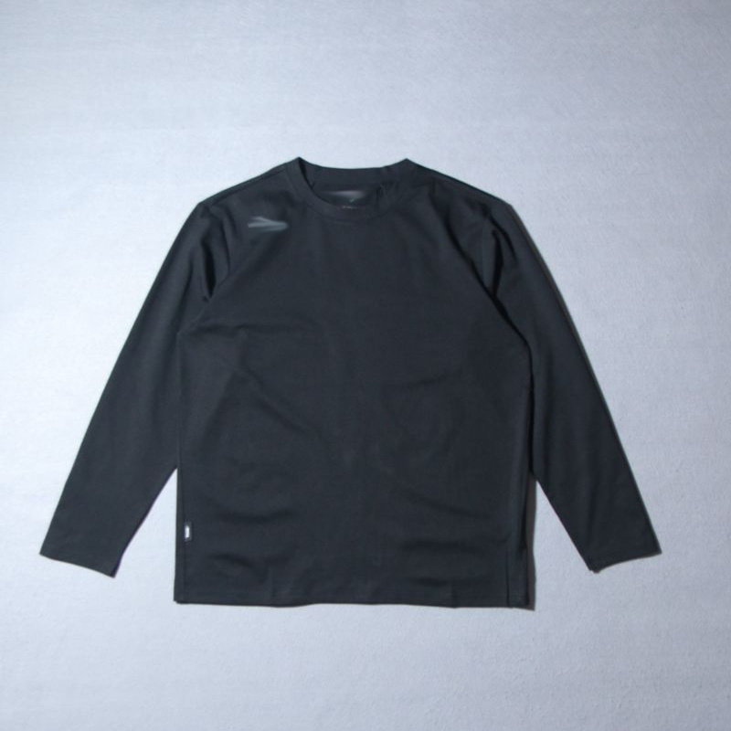 韩国订单男户外运动休闲长袖T恤弹力舒适速干衣打底衫排汗九分袖