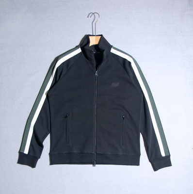 时尚男士开衫立领卫衣弹力