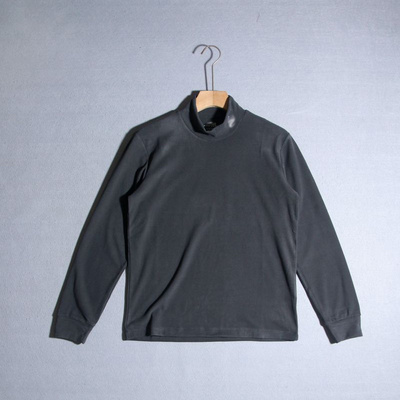 男保暖加厚加绒中高领长袖T恤