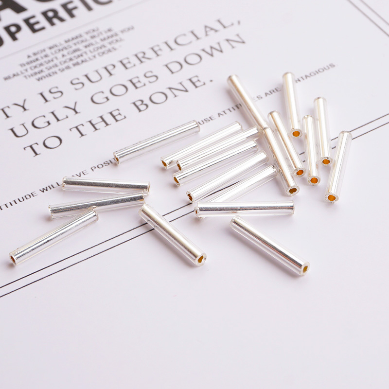 新娘珠TOHO灌银管珠15mm金银色刺绣手工diy散珠原装