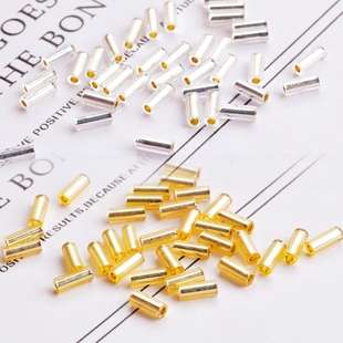 新娘珠TOHO灌银21.22#管珠3mm金银色手工diy散珠串散珠进口