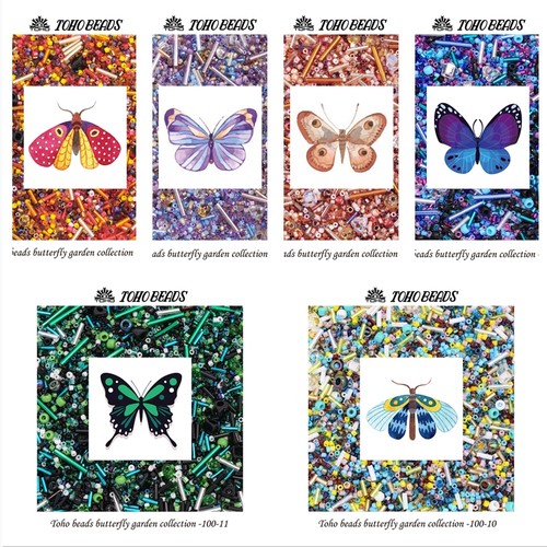 精选蝴蝶套装日本散珠琉璃