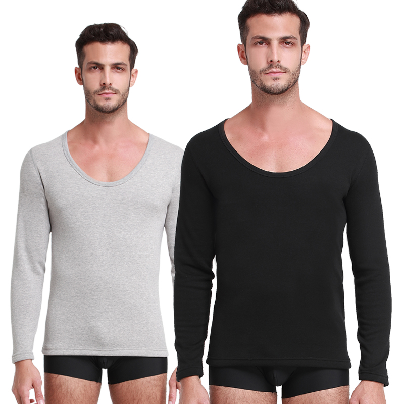 加绒加厚低领隐形打底衫