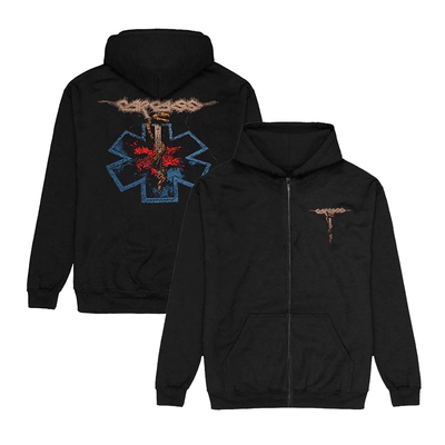 CarcassRod纯棉连帽拉链外套男