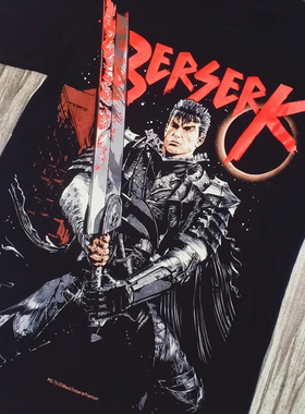 berserk 烙印战士 烙印勇士 剑风传奇漫画摇滚短袖T恤 T-shirt