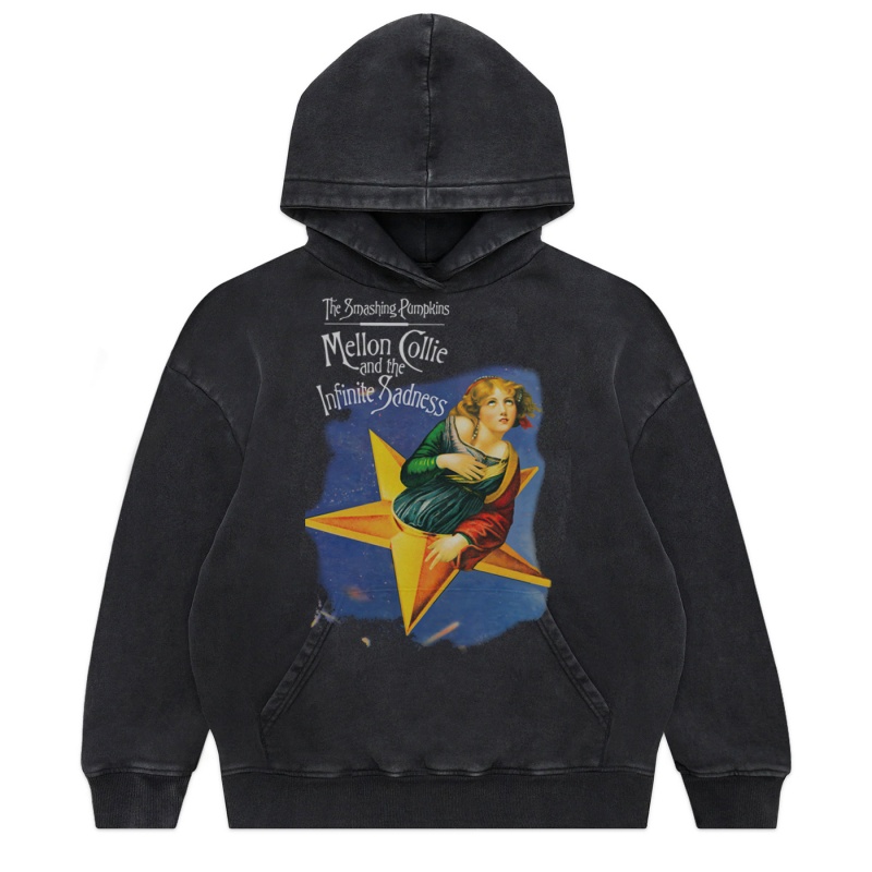 SmashingPumpkins水洗连帽卫衣