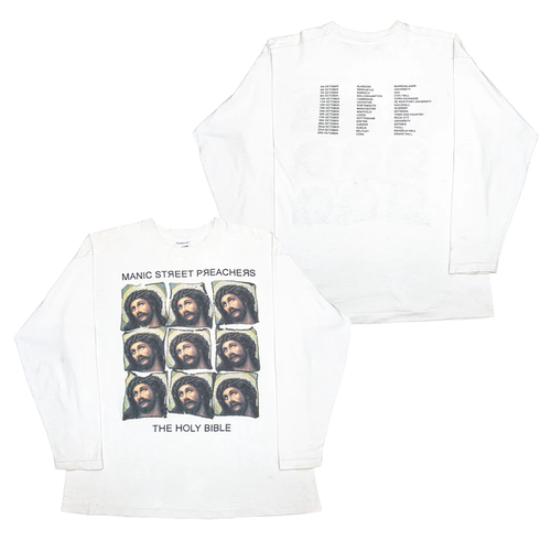 美式复古朋克纯棉长袖T恤