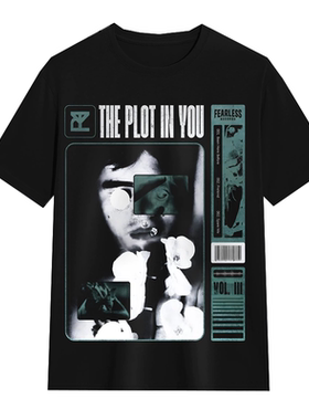 The Plot In You你的阴谋乐队金属核摇滚风美式暗黑朋克短袖T恤男