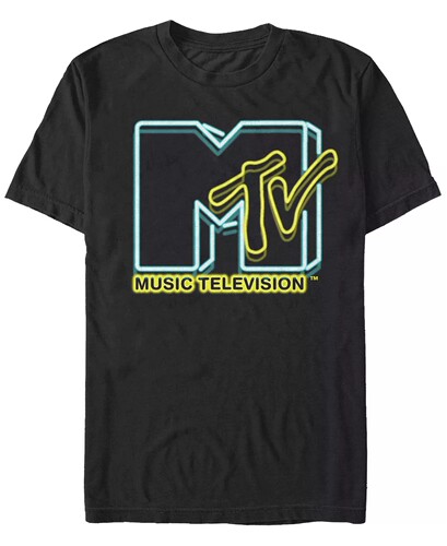 MTV短袖高街男士美式复古T恤