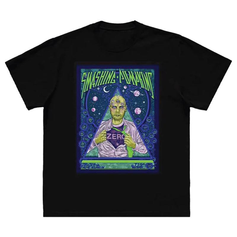 宽松纯棉瑞克和莫蒂摇滚朋克短袖