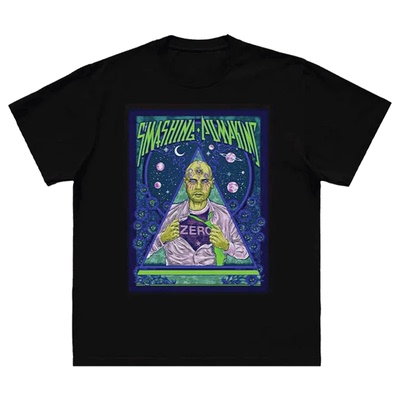 宽松纯棉瑞克和莫蒂摇滚朋克短袖