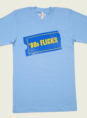 LOVE FOR 80S FLICKS对80年代电影的喜爱 美式复古简约男女款T恤