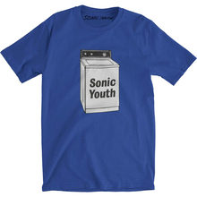 SONIC YOUTH 蓝色 T-shirt音速青年 洗衣机专辑封面摇滚蓝色T恤男