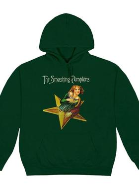 smashing pumpking碎南瓜乐队摇滚欧美宽松直喷连帽卫衣秋冬