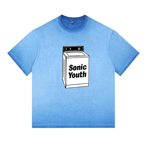 sonicyouth乐队美式高街复古T恤