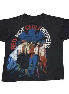 2026新款RED HOT CHILI Peppers红辣椒乐队摇滚风美式高街复古T恤