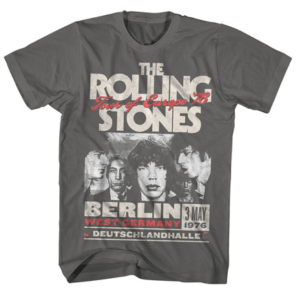 1962滚石乐队The Rolling Stones Tshirt美式复古朋克男士摇滚T恤