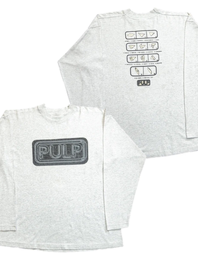 pulp乐队美式潮牌复古oversize摇滚朋克小众男女纯棉长袖T恤秋