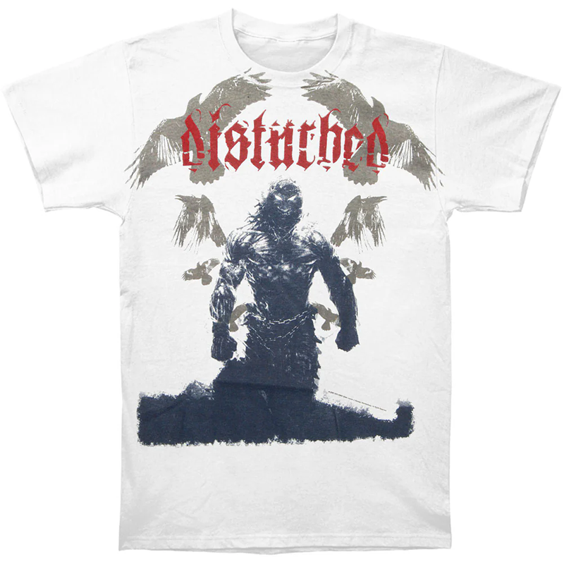 Disturbed不安的乐队暗黑骷髅T恤