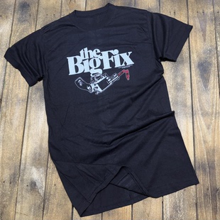 1978大贿赂The Big Fix电影手枪文字美式高街短袖男纯棉直喷T恤