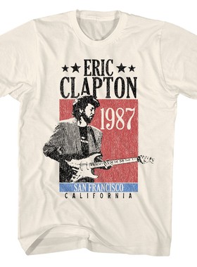 Eric Clapton Blackie Tour 2008T-Shirt吉他手大师短袖欧美T恤
