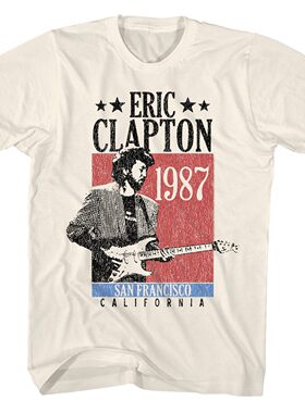 EricClapton吉他手美式复古T恤