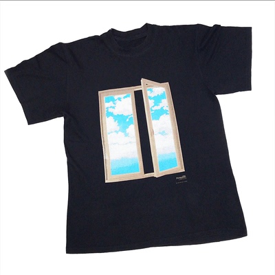 马格里特'望远镜'95美式短袖T恤