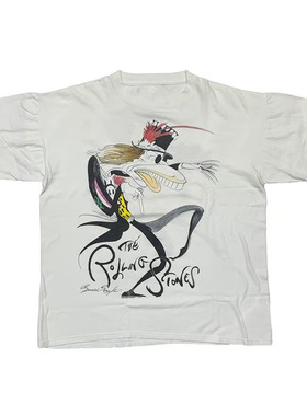 2026新款THE ROLLING STONES滚石乐队摇滚朋克复古宽松短袖男T恤